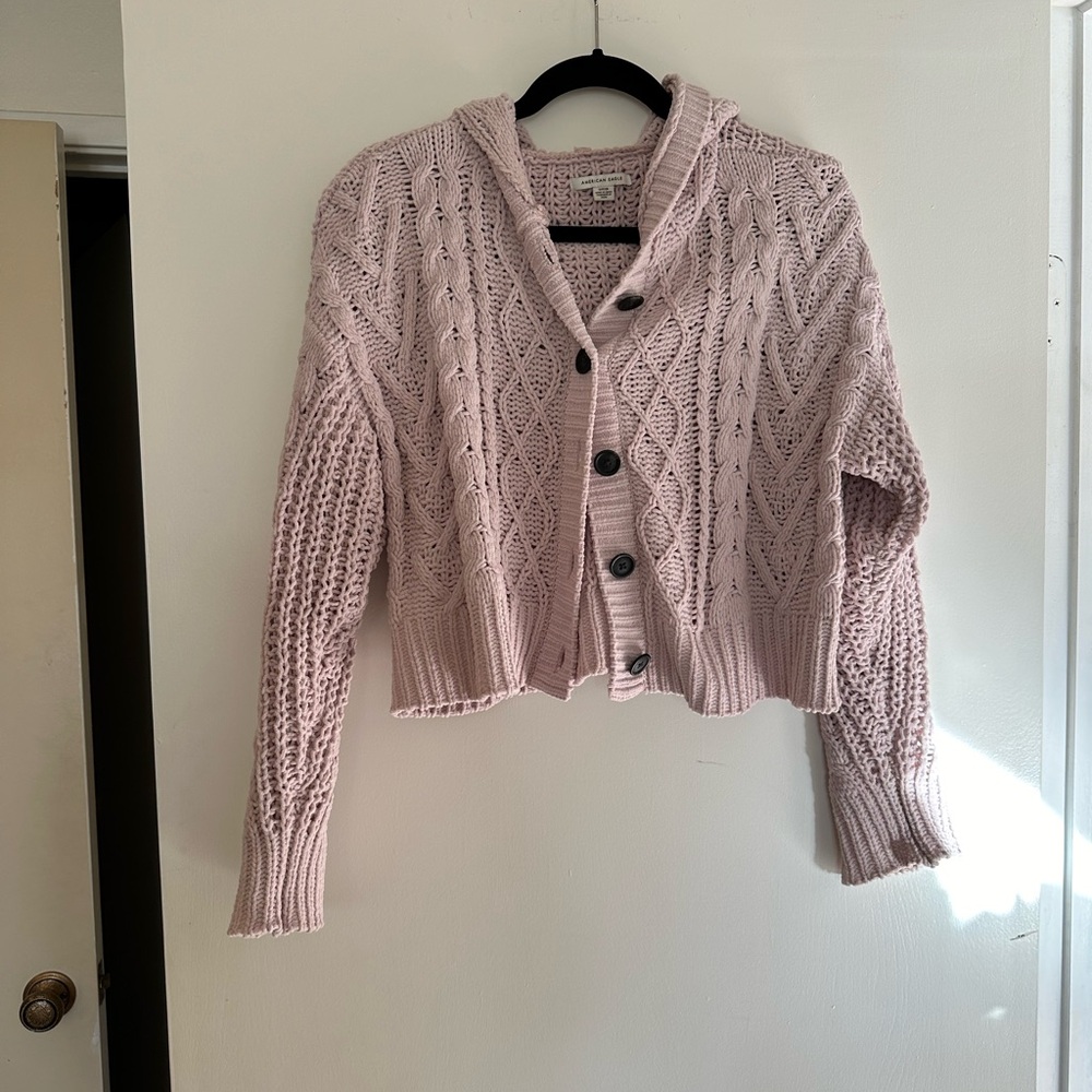 American Eagle Crochet Sweater